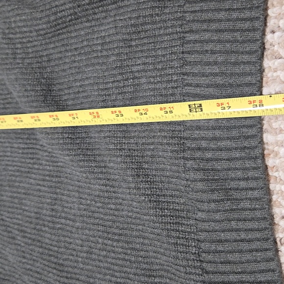 GAP Women's Dark Green-Grey Crewneck Sweater Dress - Picture 5 of 9